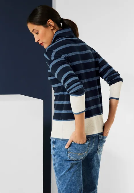 Shirt mit Rollkragen deep blue