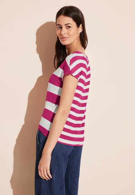 Gestreept T-shirt smell of rose Gestreept T-shirt smell of rose