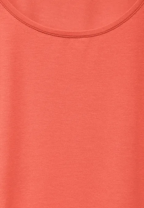 Basic Longshirt peachwood orange