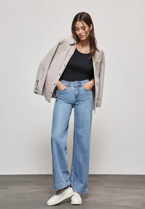 Basic Longshirt night sky blue