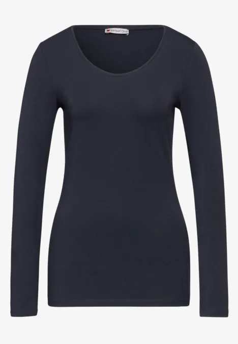 Basic Longshirt night sky blue