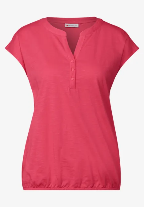 Jersey Shirt im Tunika-Look sugar coral