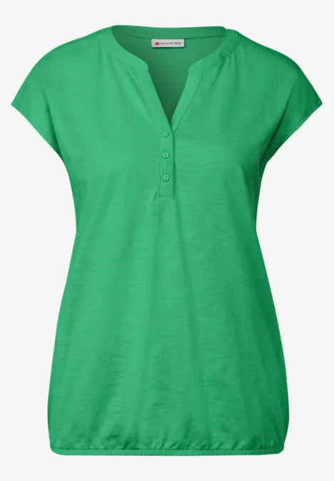 Jersey Shirt im Tunika-Look tendril green