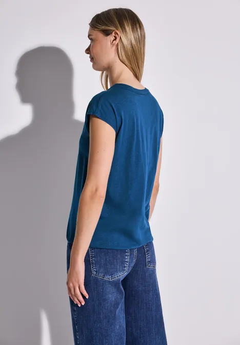 Jersey Shirt im Tunika-Look dodger blue