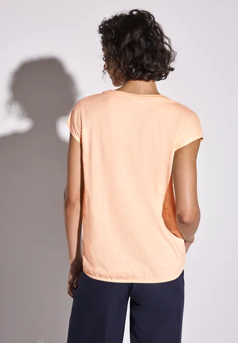 Jersey Shirt im Tunika-Look apricot blush
