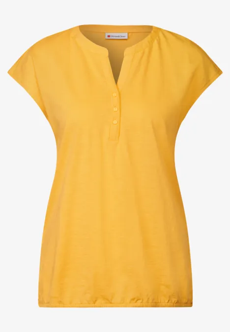 Jersey Shirt im Tunika-Look marigold yellow