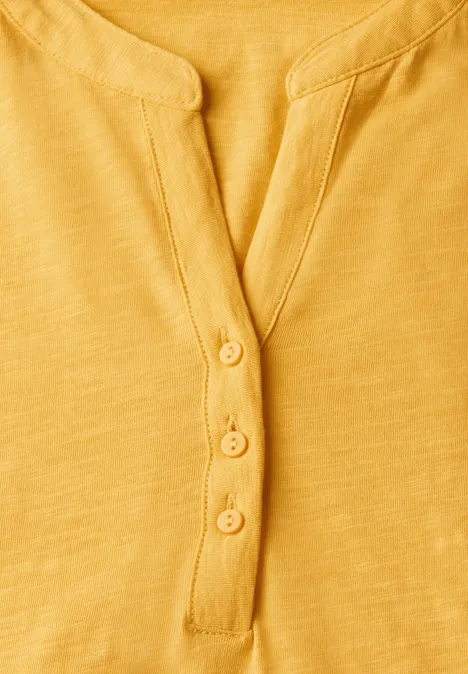 Jersey Shirt im Tunika-Look marigold yellow