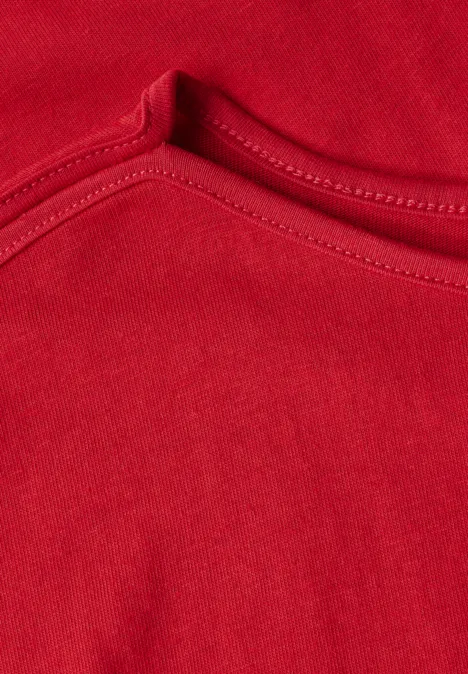 Shirt mit U-Boot-Ausschnitt glory red