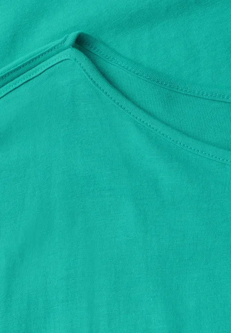 Shirt mit U-Boot-Ausschnitt atlantis green