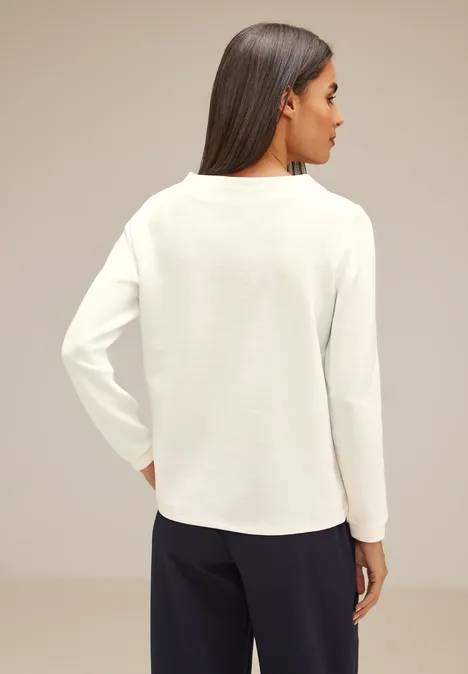 Fijn shirt met lange mouwen lucid white