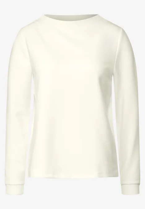 Fijn shirt met lange mouwen lucid white