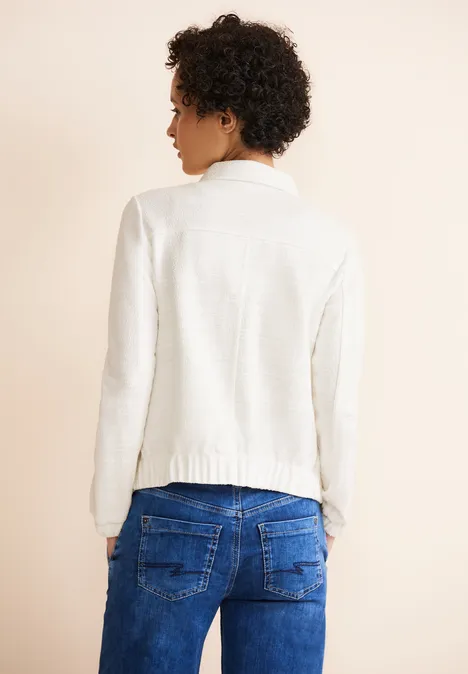 Struktur Shirtjacke off white