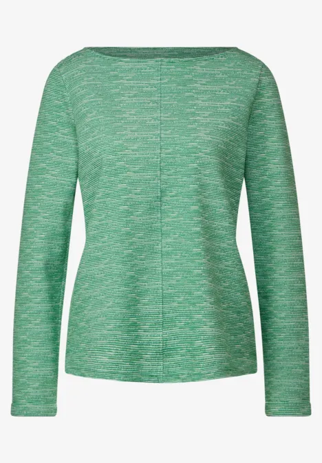 Struktur Langarmshirt fresh spring green