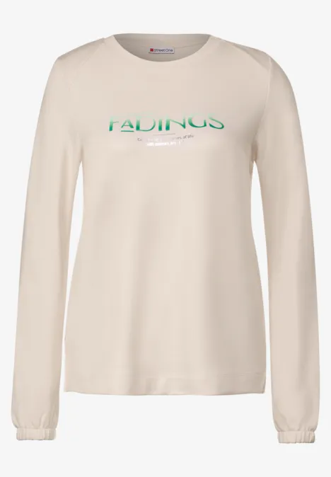 Shirt mit Wording lucid white