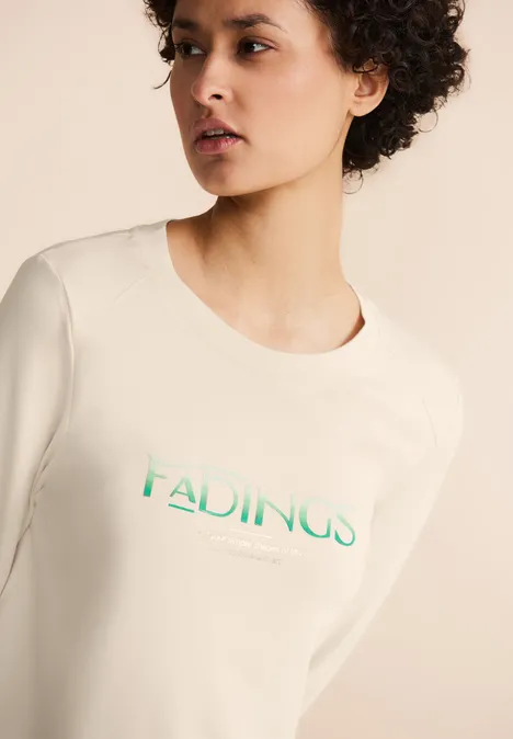 Shirt mit Wording lucid white