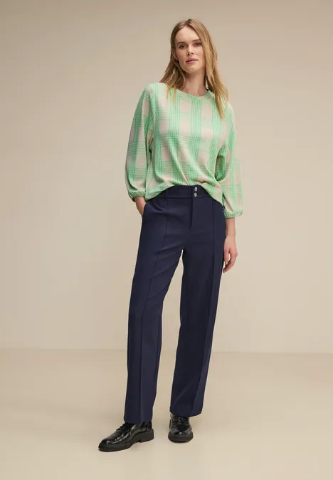 Kariertes Shirt spring sand melange