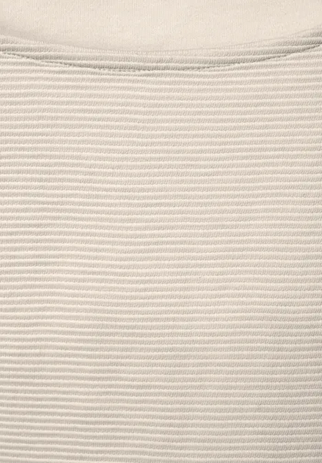 T-shirt avec mélange de structures lucid white