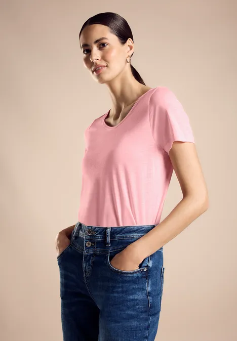 Basic T-Shirt fun peach