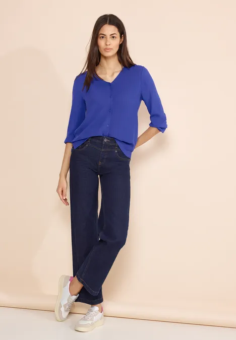 Materialmix Shirt intense royal blue