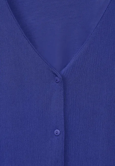 Materialmix Shirt intense royal blue