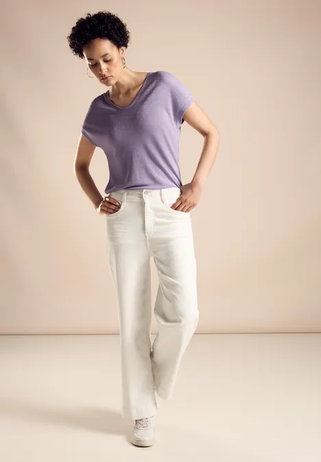 Schimmer T-Shirt shiny lilac