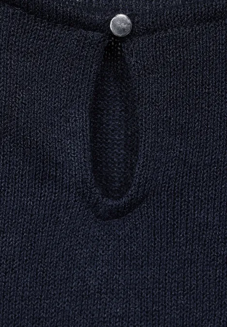 Shirt im Strick Look deep blue