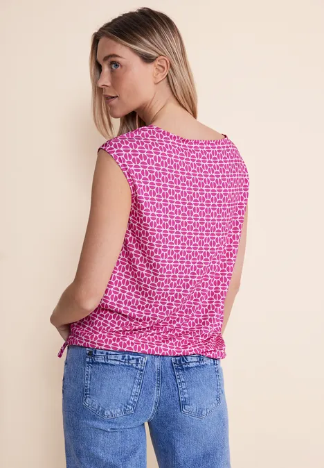 T-shirt dans un mélange de matières smell of rose
