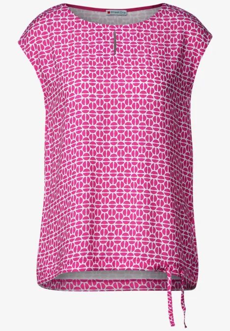 T-shirt dans un mélange de matières smell of rose