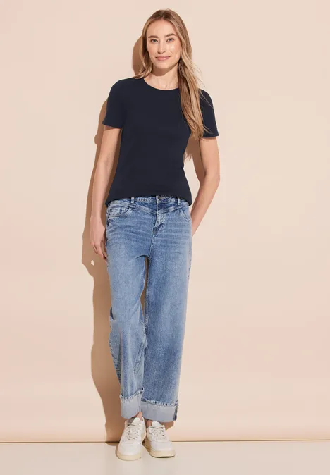 Basic Ripp T-Shirt deep blue