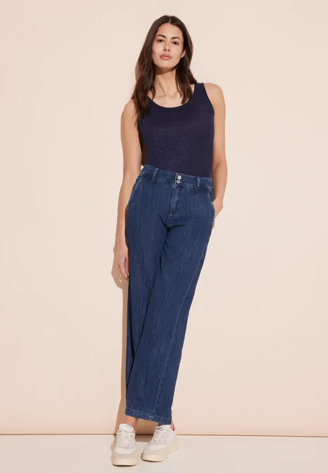 Glanzende top deep blue