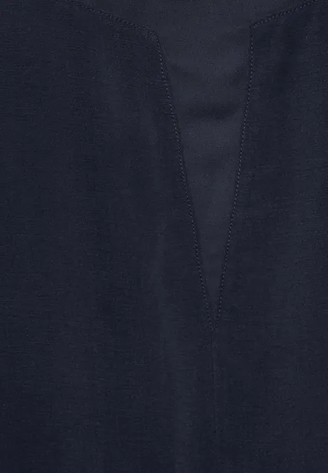 T-shirt en cupro deep blue