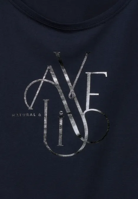 T-shirt avec wording deep blue