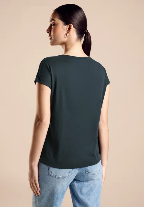 T-Shirt mit Artwork Print cool vintage green
