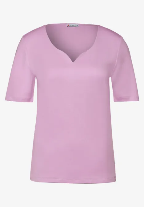 T-Shirt mit Herz Ausschnitt cherry blossom rose T-Shirt mit Herz Ausschnitt cherry blossom rose