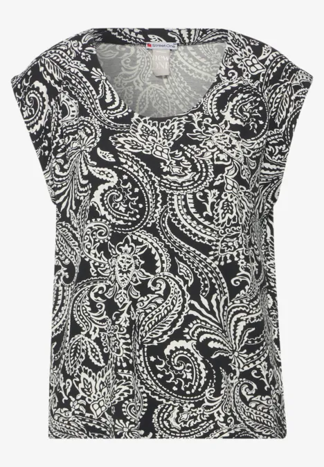 Débardeur en jersey avec imprimé Black