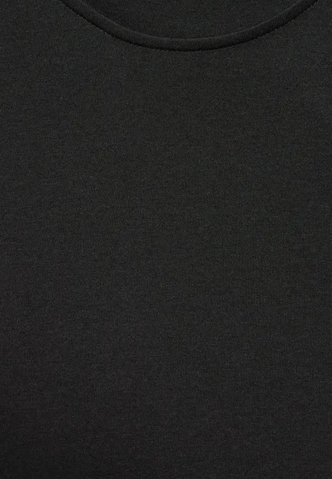 Top met cut out Black