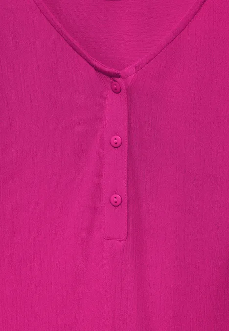 T-shirt dans un mélange de matières magnolia pink