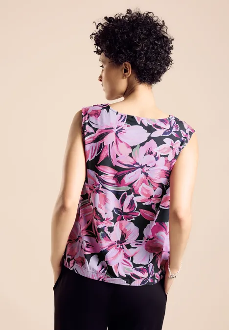 Débardeur avec imprimé magnolia pink