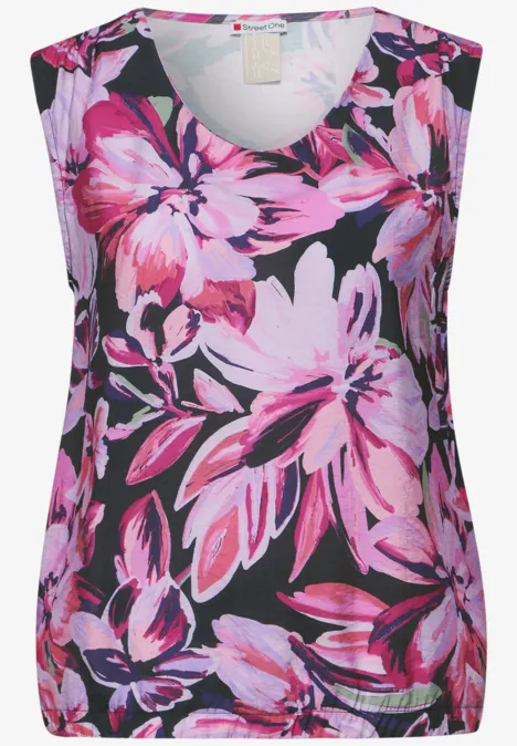 Débardeur avec imprimé magnolia pink