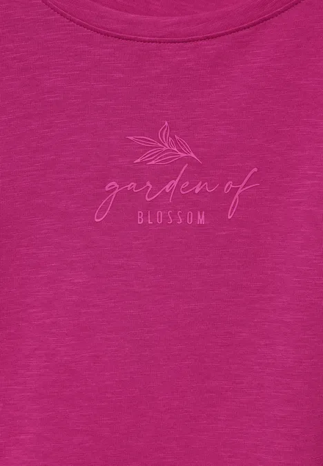 T-Shirt mit Raffung magnolia pink