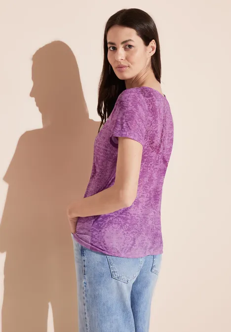 T-shirt avec dégradé de couleurs magnolia pink