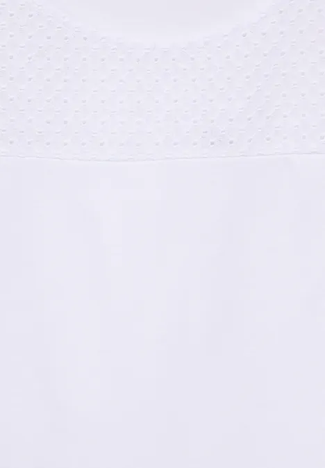 Top met kant White