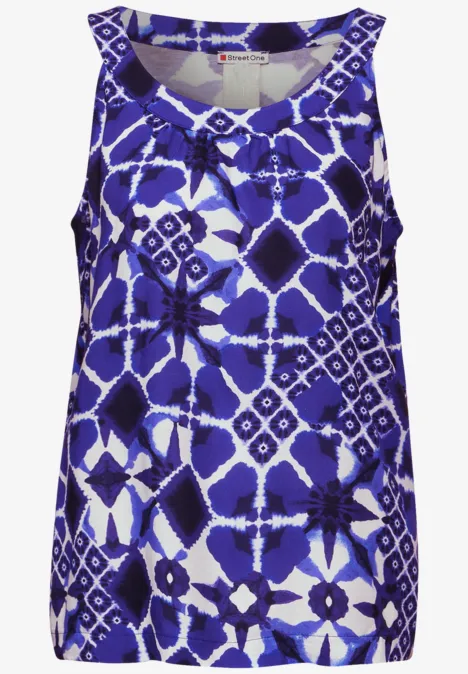 Débardeur avec imprimé violet blue