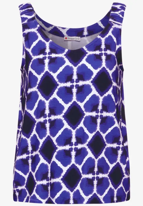 Débardeur avec imprimé violet blue