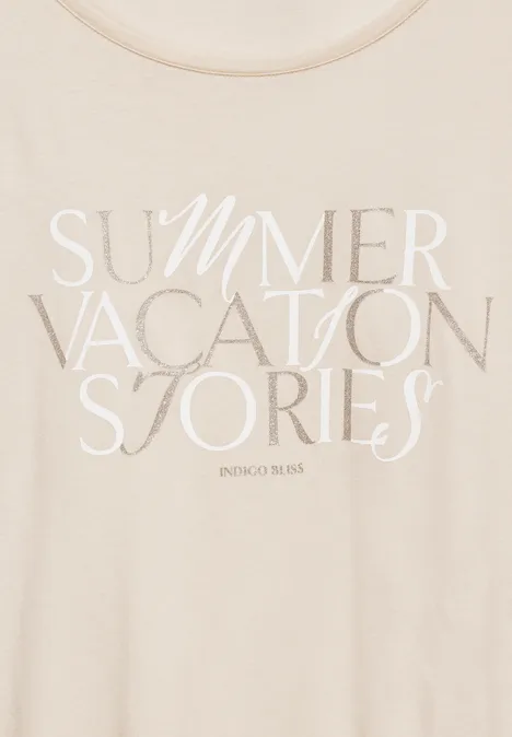 T-Shirt mit Wording smooth sand beige T-Shirt mit Wording smooth sand beige