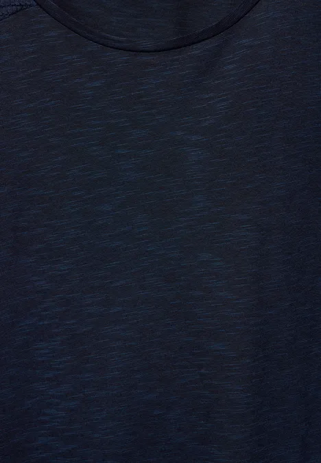 T-shirt avec dentelle deep blue