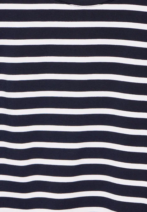 Gestreiftes T-Shirt deep blue