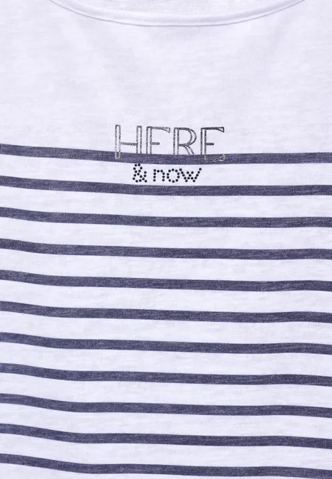 T-shirt rayé White
