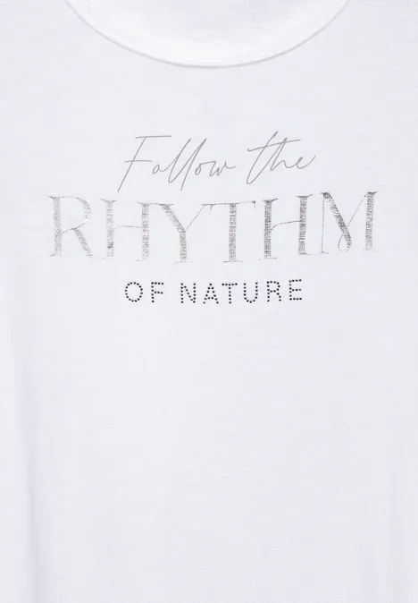 T-Shirt mit Schriftzug White