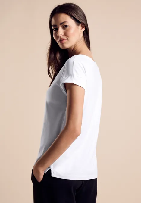 T-Shirt mit Print White